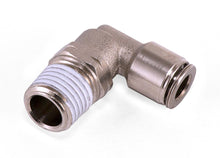 Load image into Gallery viewer, Air Lift 1/8in MNPT x 4AN Swivel Elbow Fitting
