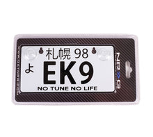 Load image into Gallery viewer, NRG Mini JDM Style Aluminum License Plate (Suction-Cup Fit/Universal) - EK9
