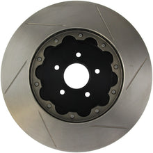 Load image into Gallery viewer, StopTech 09-11 Nissan GT-R Front Right Slotted Bare Iron 380x34mm Aero-Rotor Kit
