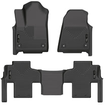 Load image into Gallery viewer, Husky Liners 2022 Jeep Wagoneer (w/2nd Row Bench) WeatherBeater Front &amp; 2nd Seat Floor Liner - Blk
