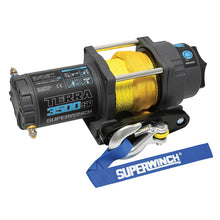 Load image into Gallery viewer, Superwinch 3500 LBS 12V DC 7/32in x 32ft Synthetic Rope Terra 3500SR Winch - Gray Wrinkle
