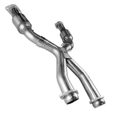 Load image into Gallery viewer, Kooks 99-04 Ford Mustang GT / Cobra 3in In x 2 1/2in OEM Out GREEN Cat SS X Pipe Kooks HDR Req
