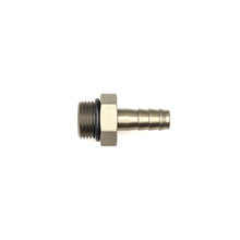 Load image into Gallery viewer, DeatschWerks 8AN ORB Male to 3/8in Male Triple Barb Fitting (Incl O-Ring) - Anodized Matte Black
