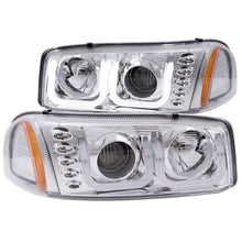 Load image into Gallery viewer, ANZO 1999-2006 Gmc Sierra 1500 Projector Headlights w/ U-Bar Chrome
