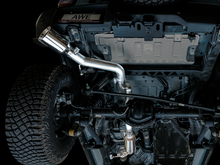 Load image into Gallery viewer, AWE Tuning 2021+ Ford Bronco 0FG Single Rear Exit Exhaust w/Chrome Silver Tip &amp; Bash Guard
