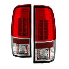 Load image into Gallery viewer, Spyder Ford Super Duty 08-15 Version 2 LED Tail Lights Red Clear ALT-YD-FS07-LED-G2-RC
