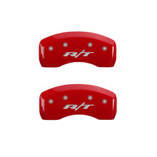 Load image into Gallery viewer, MGP 4 Caliper Covers Engraved Front &amp; Rear RT Yellow finish black ch
