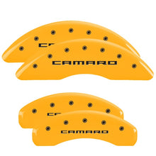 Load image into Gallery viewer, MGP 4 Caliper Covers Engraved Front &amp; Rear MGP Yellow Finish Black Characters 2011 Audi A3
