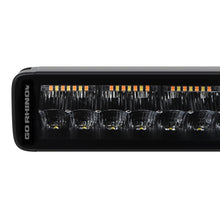Load image into Gallery viewer, Go Rhino Xplor Blackout Combo Series Dbl Row LED Light Bar w/Amber (Side/Track Mount) 32in. - Blk
