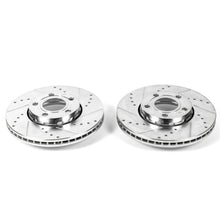 Load image into Gallery viewer, Power Stop 2005 Audi A4 Front Evolution Drilled &amp; Slotted Rotors - Pair
