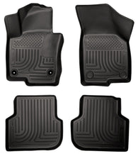 Load image into Gallery viewer, Husky Liners 2011 Volkswagen Jetta (Sedan) WeatherBeater Combo Black Floor Liners
