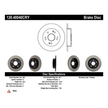 Load image into Gallery viewer, Stoptech Honda 99-01 Prelude / 06-13 Civic Si / 13-14 Acura ILX Rear Performance Cryo Rotor
