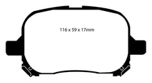 Load image into Gallery viewer, EBC 99-01 Lexus RX300 3.0 2WD Greenstuff Front Brake Pads
