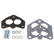 Load image into Gallery viewer, Edelbrock Carb Spacer Kit 3-Bolt 94 Series Carburetor Black Laminate Fiber

