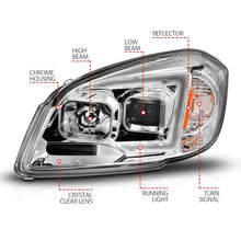 Load image into Gallery viewer, ANZO 05-10 Chevrolet Cobalt / 07-10 Pontiac G5 LED Projector Headlights Black Housing
