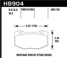 Load image into Gallery viewer, Hawk 15-17 Ford Mustang DTC-70 Compound Rear Brake Pads
