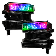 Load image into Gallery viewer, Oracle 19-21 Silverado/Sierra 1500 RGB Demon Eye Headlight Upgrade Kit - ColorSHIFT w/o Controller
