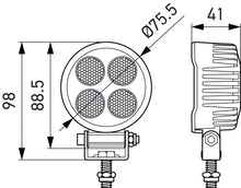 Load image into Gallery viewer, Hella ValueFit LED Work Light TR1700 LED MV CR LT
