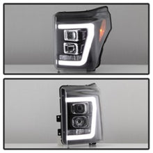 Load image into Gallery viewer, Spyder Ford F-250/F-350/F450 Super Duty 11-16 V2 Projector Headlights - Black (PRO-YD-FS11V2-LB-BK)
