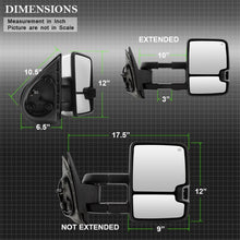 Load image into Gallery viewer, xTune Chevy Silverado 07-13 Heated Amber LED Signal Mirrors Chrome MIR-CSIL07S-G3C-PWH-AM-SET
