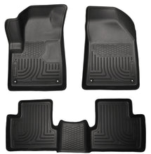 Load image into Gallery viewer, Husky Liners 14 Jeep Cherokee WeatherBeater Black Front and Second Seat Floor Liners
