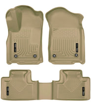 Load image into Gallery viewer, Husky Liners 16-22 Dodge Durango Weatherbeater Tan Front &amp; 2nd Seat Floor Liners
