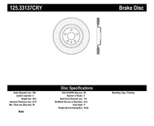 Load image into Gallery viewer, Stoptech 10-19 Audi S4 Premium Rear CryoStop Brake Rotor
