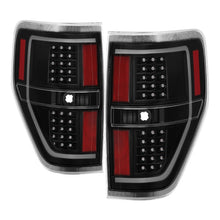 Load image into Gallery viewer, xTune 09-14 Ford F-150 Light Bar LED Tail Lights - Black (ALT-JH-FF15009-LBLED-BK)
