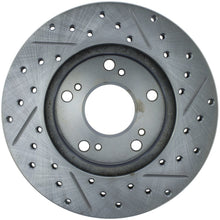 Load image into Gallery viewer, StopTech Select Sport 06-11 Honda Civic DX/EX/LX Slotted and Drilled Right Front Rotor
