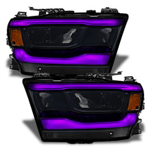 Load image into Gallery viewer, Oracle 19-21 Dodge RAM 1500 RGB+W Headlight DRL Upgrade Kit- Reflector LED Headlights - ColorSHIFT 2
