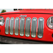 Load image into Gallery viewer, Rugged Ridge Billet Grille Insert Polished Alum 07-18 Jeep Wrangler
