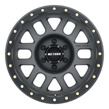 Load image into Gallery viewer, Method MR309 Grid 17x8.5 0mm Offset 6x135 94mm CB Titanium/Black Street Loc Wheel
