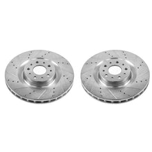 Load image into Gallery viewer, Power Stop 14-19 Fiat 500L Front Evolution Drilled &amp; Slotted Rotors - Pair
