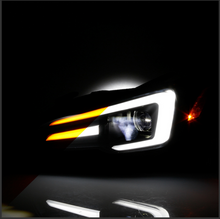 Load image into Gallery viewer, Spyder Subaru Impreza WRX 15-20 Halogen High-Power LED Headlights- Black PRO-YD-SWRX15HALAP-SBSEQ-BK
