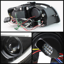 Load image into Gallery viewer, Spyder Audi A4 06-08 Projector Headlights Halogen Only - Light Tube DRL Blk PRO-YD-AA405-LTDRL-G2-BK
