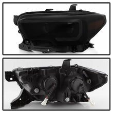 Load image into Gallery viewer, xTune 16-18 Toyota Tacoma SR/SR5 DRL Proj Headlights w/Turn Signal - Blk Smk (PRO-JH-TTA16-SR-BSM)
