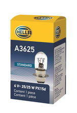 Load image into Gallery viewer, Hella Bulb 3625 6V 25/25W Px15D T6
