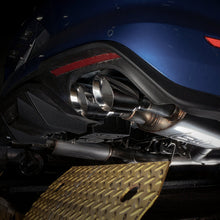 Load image into Gallery viewer, Stainless Works 2018+ Ford Mustang GT 3in Redline Series Catback H-Pipe w/Active Valves &amp; Quad Tips
