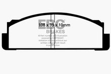 Load image into Gallery viewer, EBC 68-83 Fiat 124 1.6 Greenstuff Rear Brake Pads
