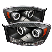 Load image into Gallery viewer, Spyder Dodge Ram 1500 06-08 06-09 Projector Headlights CCFL Halo LED Blk PRO-YD-DR06-CCFL-BK
