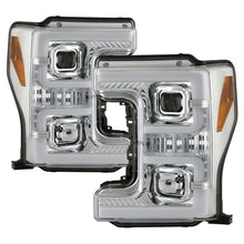 Load image into Gallery viewer, Spyder Ford F-250/F-350/F450 Super Duty 17-18 Projector Headlights Chrome PRO-YD-FS17-SBSEQ-C
