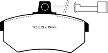 Load image into Gallery viewer, EBC 89-90 Audi 100 Quattro 2.3 Yellowstuff Front Brake Pads
