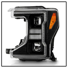 Load image into Gallery viewer, Spyder Signature 20-22 Ford F250/F350 (Halogen) Proj. Headlights - Black (PRO-YD-FS20HALSI-SEQ-BK)

