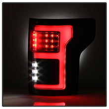 Load image into Gallery viewer, Spyder 15-18 Ford F-150 Light Bar LED Tail Lights (w/Blind Spot) - Black (ALT-YD-FF15015BS-LBLED-BK)
