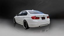 Load image into Gallery viewer, Corsa 12-14 BMW 335i Sedan RWD F30 3in Polished Touring Dual Rear Single 3.5in Tip Cat-Back Exhaust
