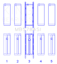 Load image into Gallery viewer, King BMW N20B20 (Size +0.50mm) Main Bearing Set
