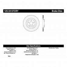 Load image into Gallery viewer, Stoptech 10-19 Audi S4 Premium Rear CryoStop Brake Rotor
