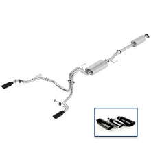 Load image into Gallery viewer, Ford Racing 15-18 F-150 5.0L Cat-Back Touring Exhaust System - Rear Exit Black Chrome Tips
