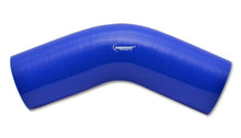 Load image into Gallery viewer, Vibrant 4 Ply Reinforced Silicone Elbow Connector - 4in I.D. - 45 deg. Elbow (BLUE)
