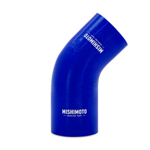 Load image into Gallery viewer, Mishimoto Silicone Reducer Coupler 45 Degree 2in to 2.25in - Blue
